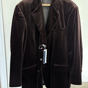 Perri Ellis portfolio Brown Velvet Blazer